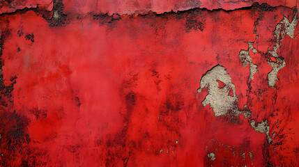 Sticker - Abstract Grunge Decorative Red background