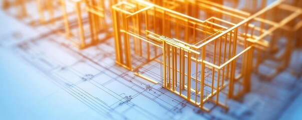 Innovative design being created by a builder, showing creative construction techniques, [design  builder  innovation], [building innovation],