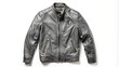 © Roman - Classic Black Leather Jacket on White Background