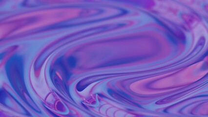 Aufkleber - Abstract wave-like texture with purple and blue gradients in soft focus