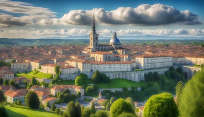 Wall Mural - Stunning High-Definition Panorama of Turins Skyline and Historic Architecture