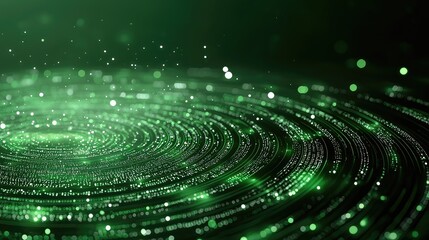 Fototapete - The digital backdrop showcases a high-tech environment with blue light effects and data elements, providing a modern platform ideal for software design concepts