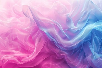 Poster - A detailed view of pink and blue fabric textures, suitable for textile design or creative projects