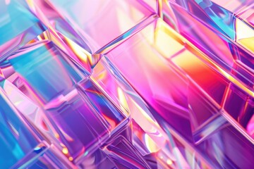 Poster - A detailed look at the intricate design of a glass structure
