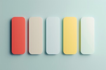 Aufkleber - Four differently colored rectangular shapes