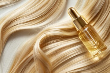 Poster - A close-up shot of a perfume bottle on a white background, ideal for product or beauty advertising