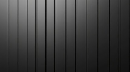 Poster - Widescreen view of an aluminum corrugated steel wall with gradient lighting