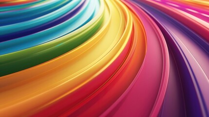 Poster - Close-up of a vibrant rainbow-colored background suitable for various design projects