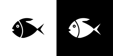 Bat Ray Fish icon Flat art illustration in outline