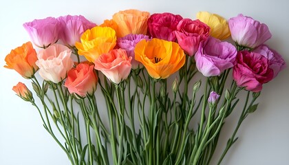 Wall Mural - a group of colorful flowers

