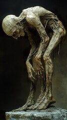 Poster - The Decay of the Human Form: A Haunting Sculpture