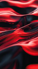 Wall Mural - A mesmerizing abstract texture showcasing flowing red and black colors, ideal for artistic backgrounds and design projects.