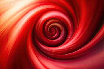 Wall Mural - A vibrant abstract swirl of red hues, evoking motion and energy, perfect for artistic backgrounds and modern designs.