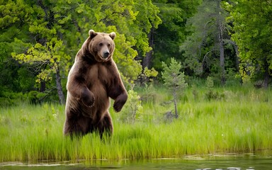 brown bear in the forest