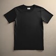 © safu10190 - Blank Black t-shirt mockup with copy space front view.Tee with Copyspace for advertising t shirt