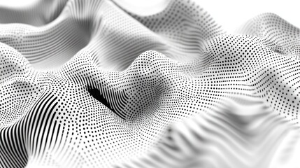 Poster - Abstract representation of a textured surface with dotted patterns.