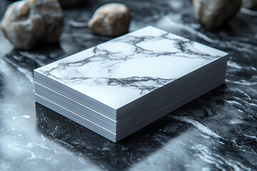 Poster - A minimalist business card design with only a logo and essential contact information, representing the essence of professional branding with elegance.