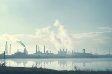 Canvas Print - landscape pollution architecture outdoors.