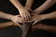 © Cdric - Many Hands of Different Races and Ethnicities United for Equality – Diverse Youth Fighting Against Discrimination