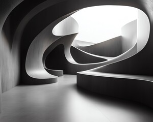 Leinwandbilder - Contemporary oblong shapes, soft and smooth, highdefinition, randomized placement, high contrast edges, accentuating geometry