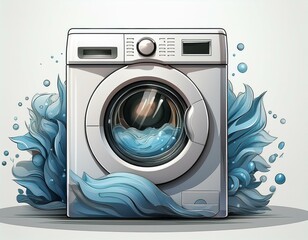 washing machine vector