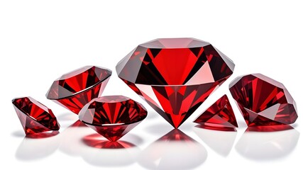 Canvas Print - red diamond gem