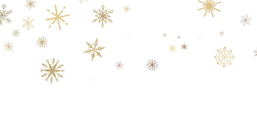 Wall Mural - Whirling Snowflakes: Enthralling 3D Illustration of Falling Festive Snow Crystals