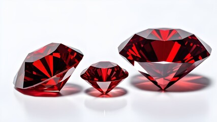 Canvas Print - red diamond gem