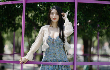 Wall Mural - portrait of an asia girl