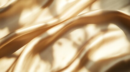 Wall Mural - abstract background of a smooth, soft, beige fabric.