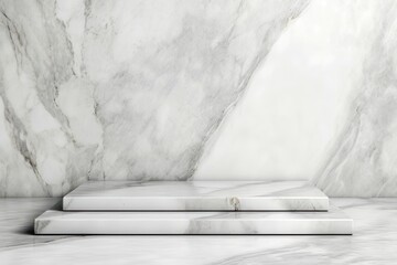 Poster - White marble background background architecture furniture indoors.