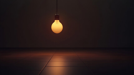 Poster - light bulb on