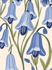 Canvas Print - Bluebells Pattern