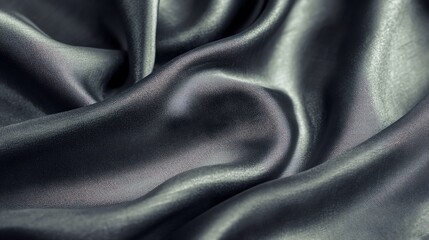Wall Mural - abstract background of a smooth, soft, gray silk fabric.