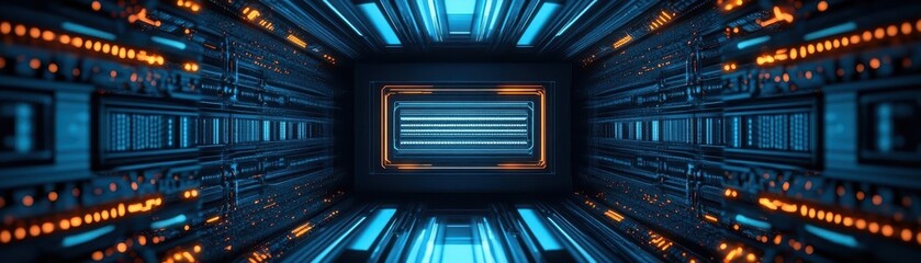 Leinwandbilder - Organic fractal patterns, dark metallic tones, reflective surfaces, symmetrical design, futuristic, deep shadows, high contrast, ultradetailed rendering