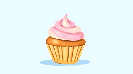 Wall Mural - Pastel Cupcake Painting