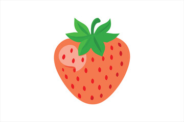 Poster - , Cute Strawberry vector art illustration