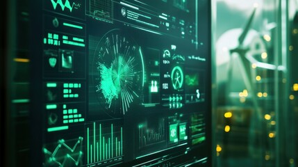 Poster - futuristic tech interface