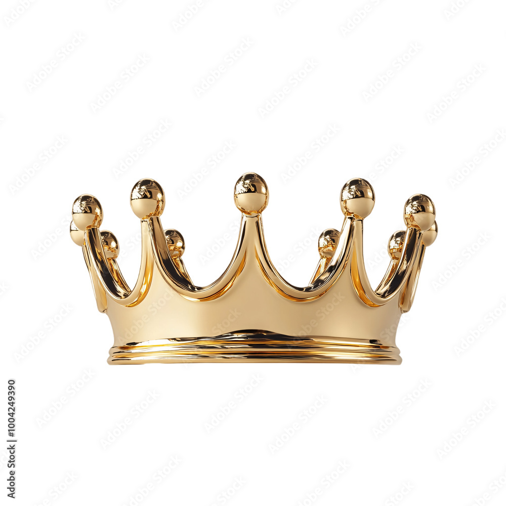 gold crown isolated on a transparent background Stock Illustration ...