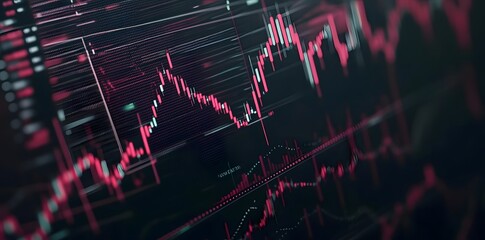 Poster - Stock Market Data on Screen