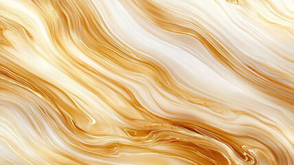 Poster - Elegant abstract texture with flowing patterns of cream and gold. Perfect for backgrounds or artistic designs.
