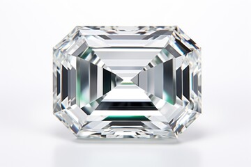 Sticker - EMERALD CUT DIAMOND diamond gemstone jewelry.