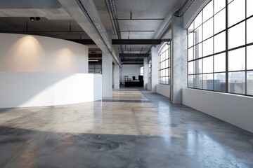 Poster - Minimalist Industrial Office Interior Design Concept