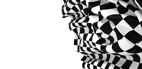 Aufkleber -  Checkered flag, race flag background