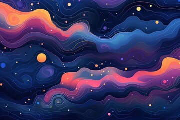 Wall Mural - Galaxy pattern graphics tranquility.