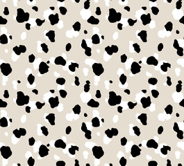 Sticker - Seamless leopard pattern, animal print.