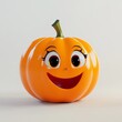 © Avr Di - An isolated 3D pumpkin character on a transparent background