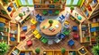 © Man888 - Inspiring Learning Environment with Books, Supplies, and Tools for Nurturing Educational Growth
