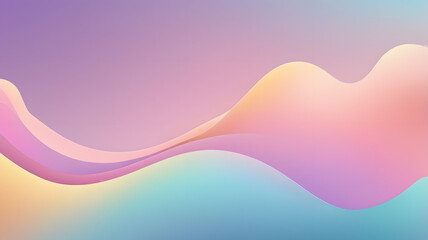 Poster - Pastel Wave Abstract Background 