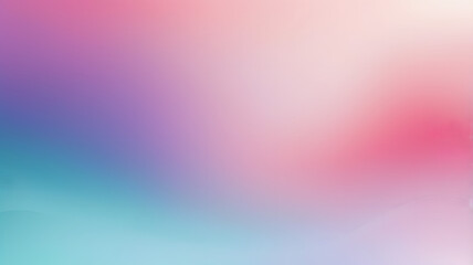 Poster - Pastel Dream: Soft, Blurred Gradient Background in Pink, Purple, and Teal 